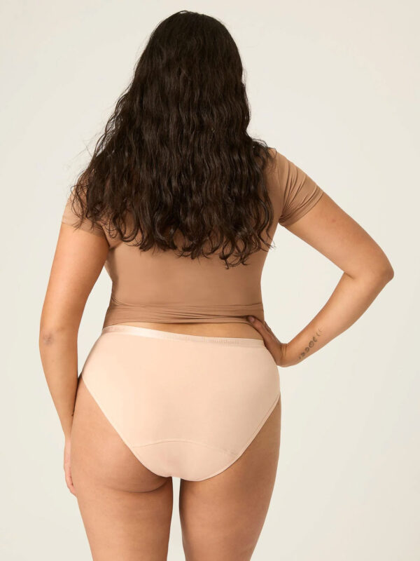 Braga de estilo bikini, clásica, de color Beige de Modibodi para CYCLO Sostenible